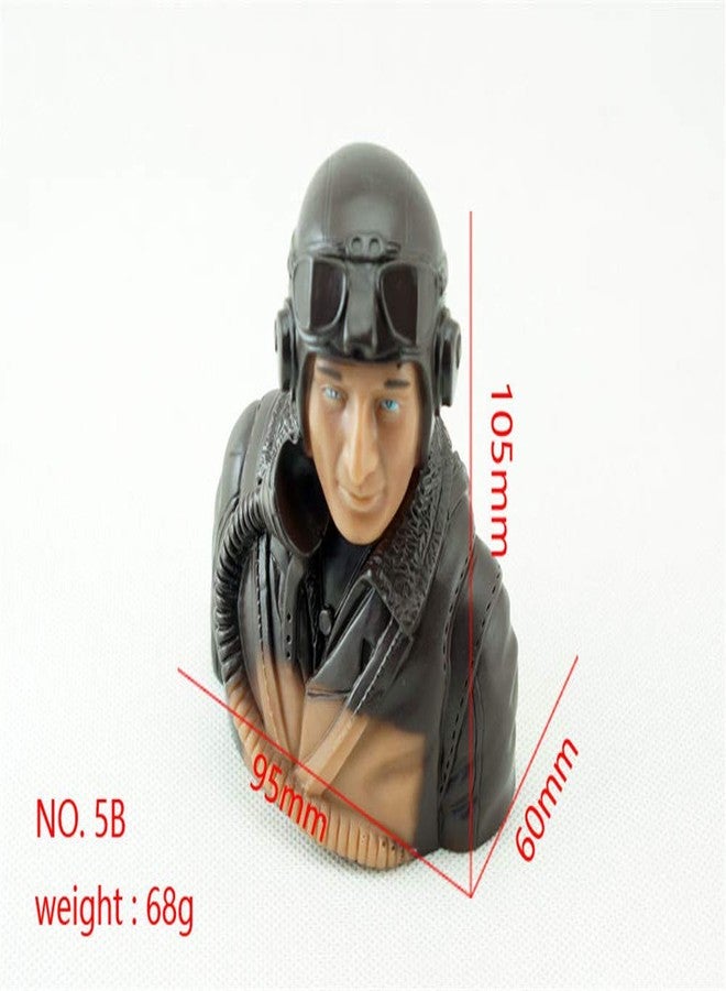 Viloga 1/5 Scale RC Plane Pilot Figure Toy Model, Realistic WWII Character Playing Spare Parts for Fixed Wing Balsa Wood Airplane Kits - Image 2